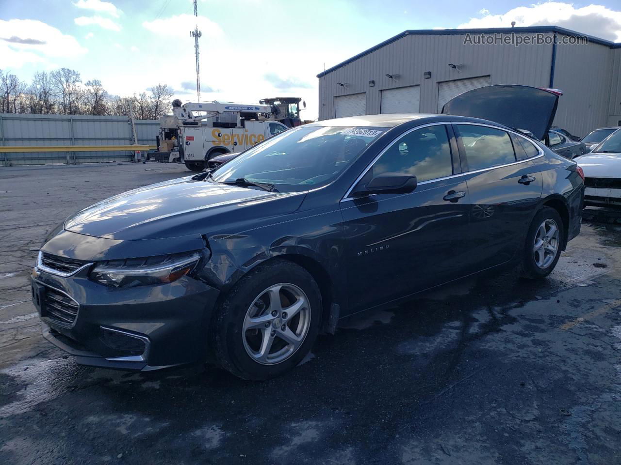 2017 Chevrolet Malibu Ls Gray vin: 1G1ZB5ST6HF214918