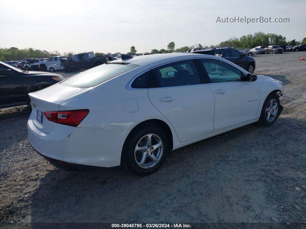 2017 Chevrolet Malibu Ls White vin: 1G1ZB5ST6HF238412