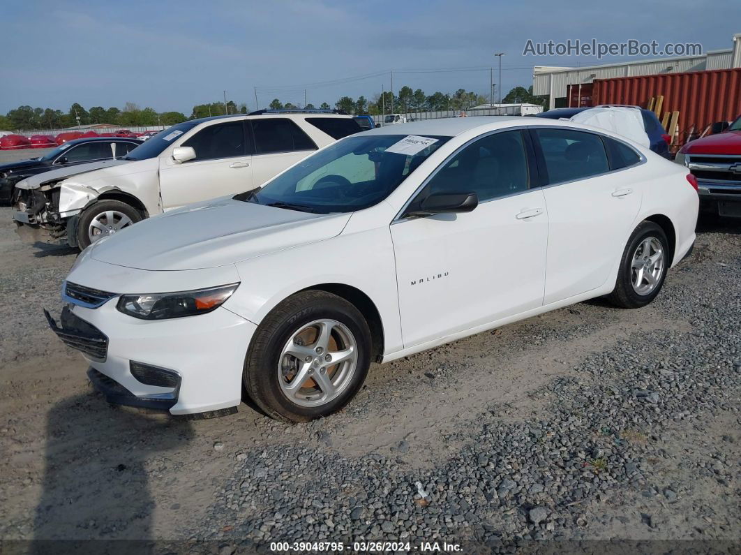 2017 Chevrolet Malibu Ls White vin: 1G1ZB5ST6HF238412