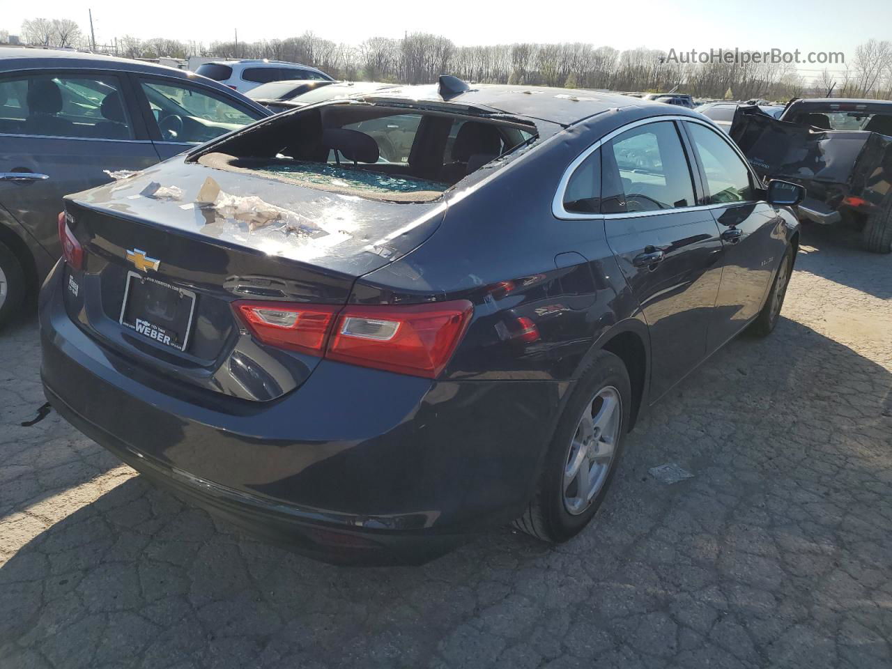 2018 Chevrolet Malibu Ls Синий vin: 1G1ZB5ST6JF109737