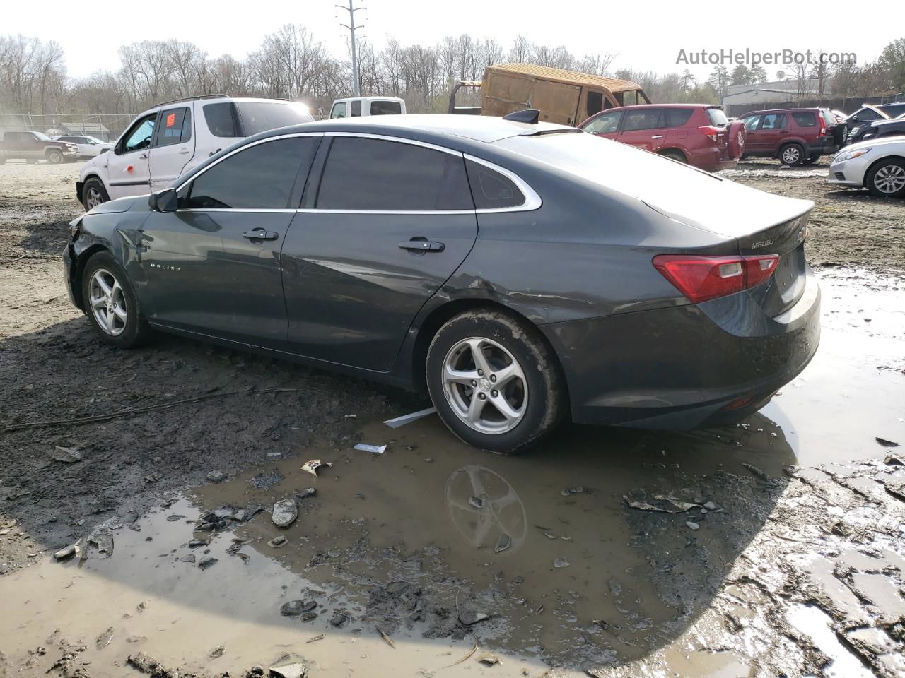 2018 Chevrolet Malibu Ls Charcoal vin: 1G1ZB5ST6JF217601