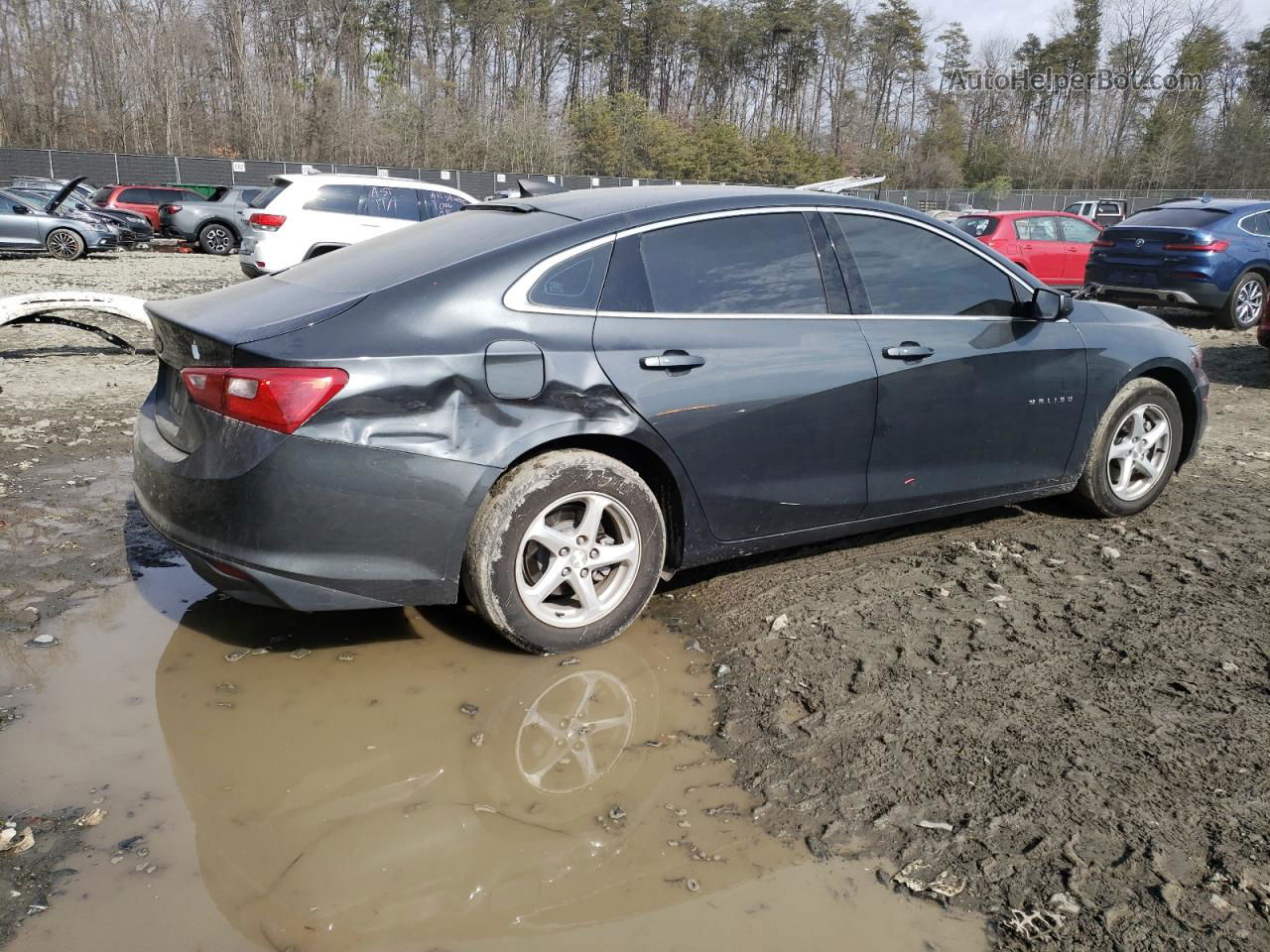 2018 Chevrolet Malibu Ls Charcoal vin: 1G1ZB5ST6JF217601