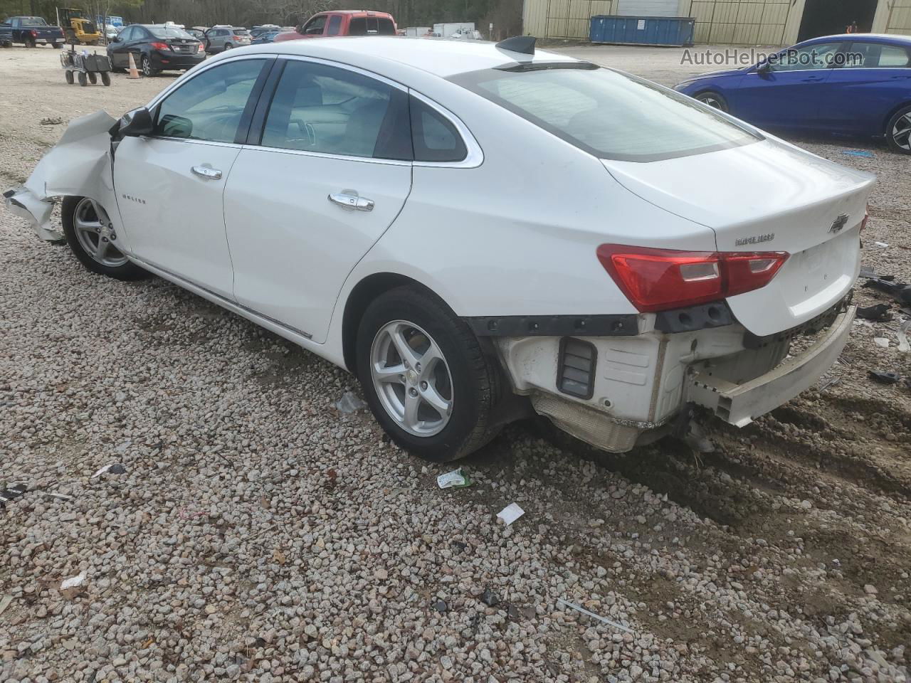 2017 Chevrolet Malibu Ls White vin: 1G1ZB5ST7HF154129