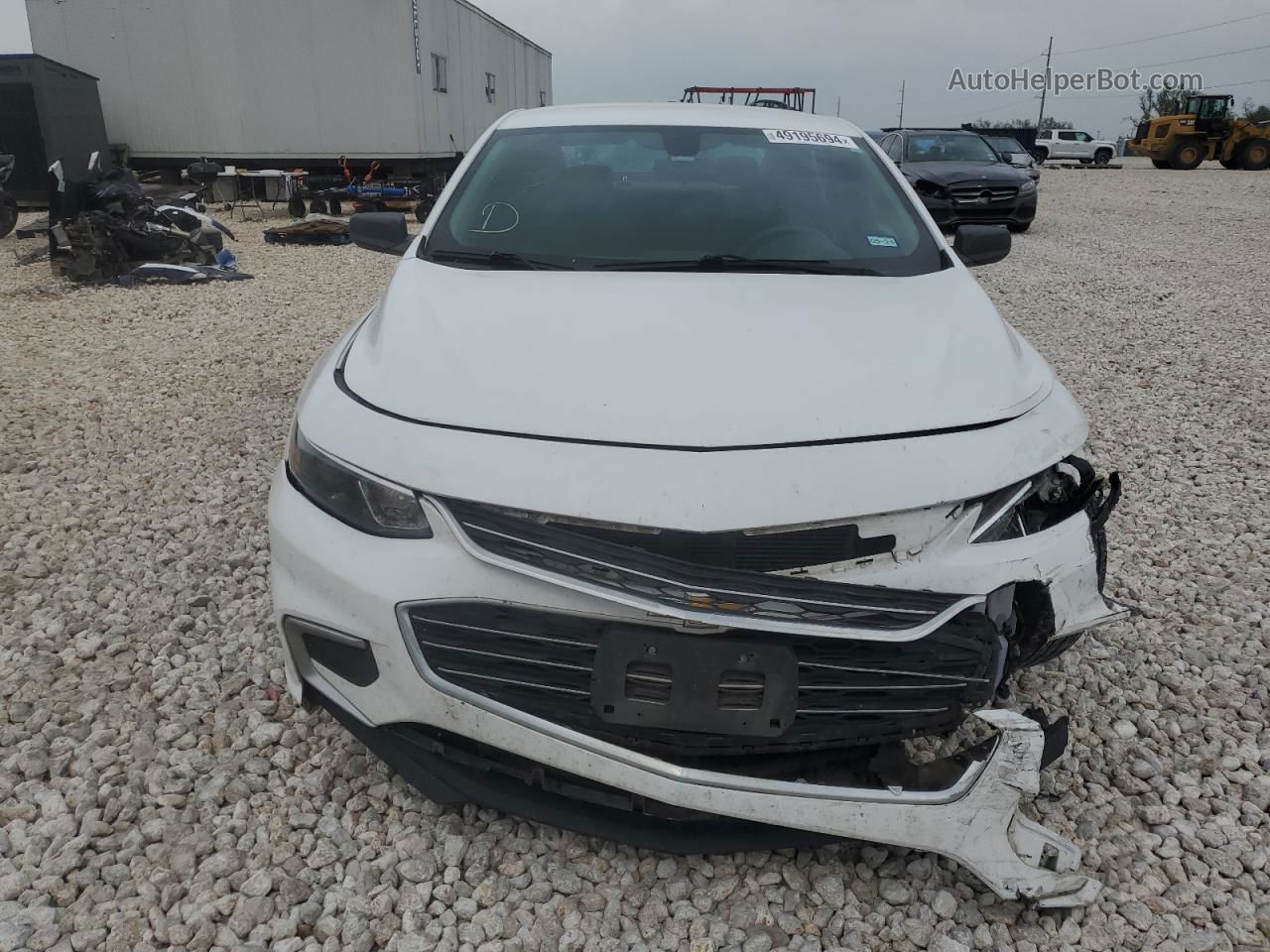 2017 Chevrolet Malibu Ls White vin: 1G1ZB5ST7HF157628