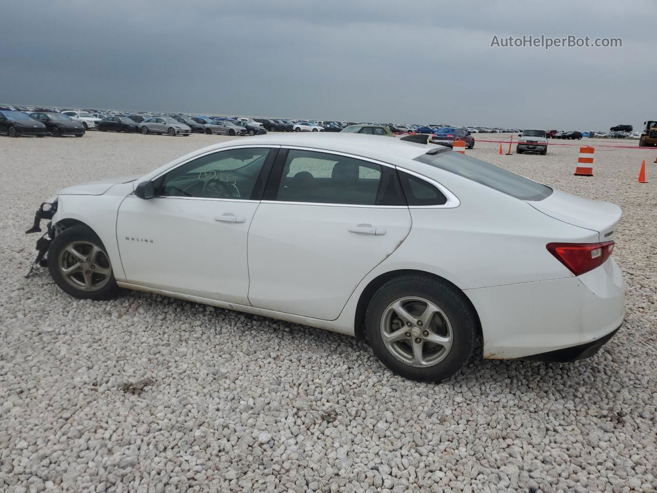 2017 Chevrolet Malibu Ls White vin: 1G1ZB5ST7HF157628