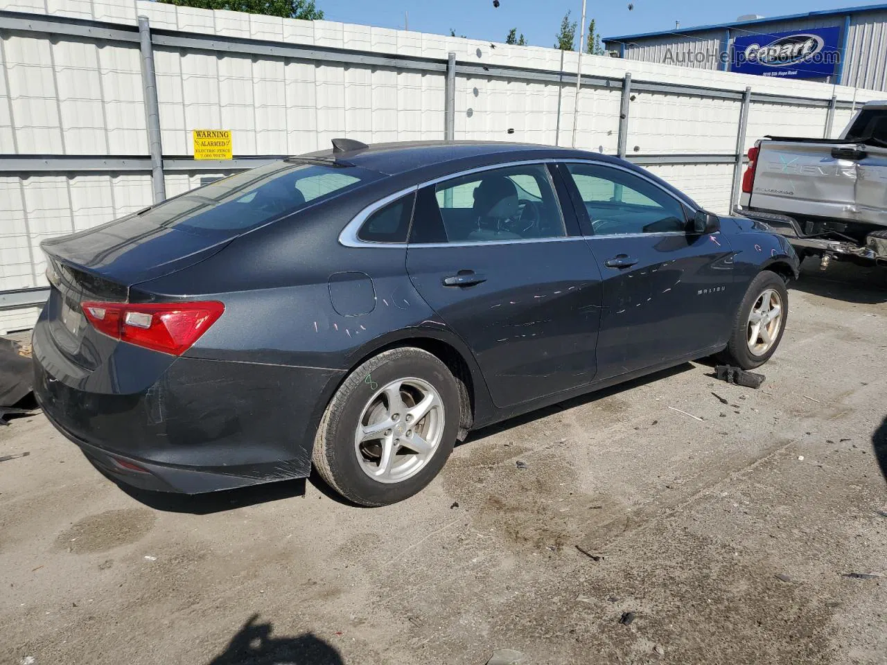 2017 Chevrolet Malibu Ls Gray vin: 1G1ZB5ST7HF186286