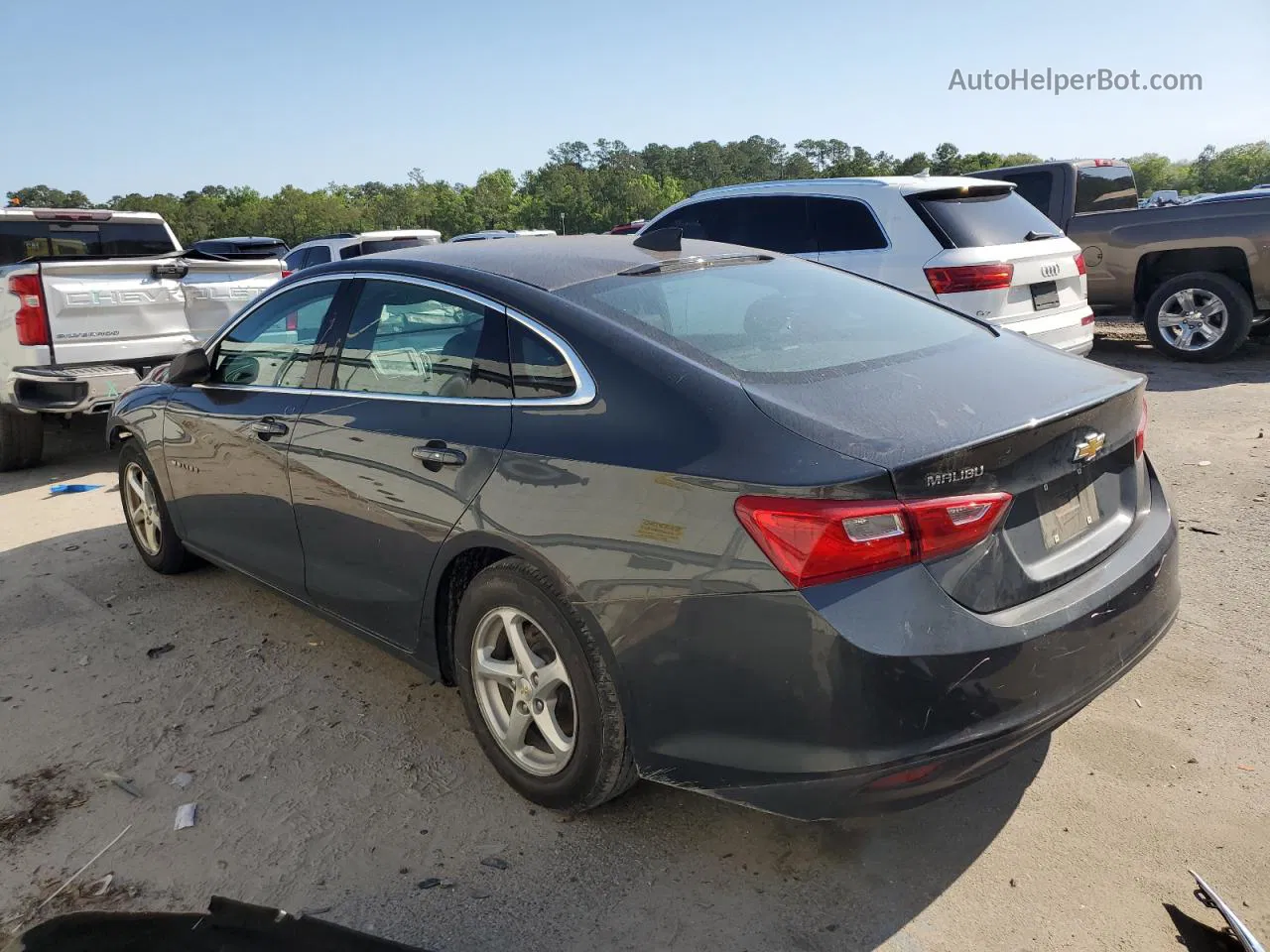 2017 Chevrolet Malibu Ls Gray vin: 1G1ZB5ST7HF186286