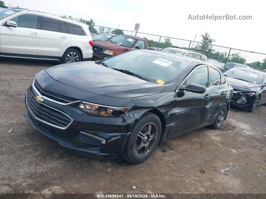 2017 Chevrolet Malibu Ls Black vin: 1G1ZB5ST7HF262931