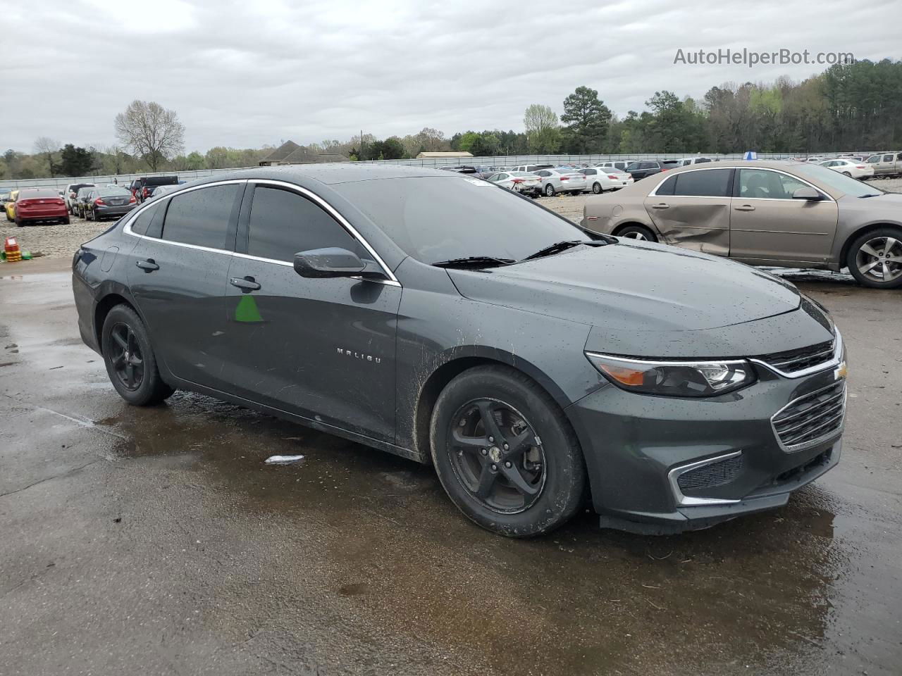 2017 Chevrolet Malibu Ls Gray vin: 1G1ZB5ST7HF284489