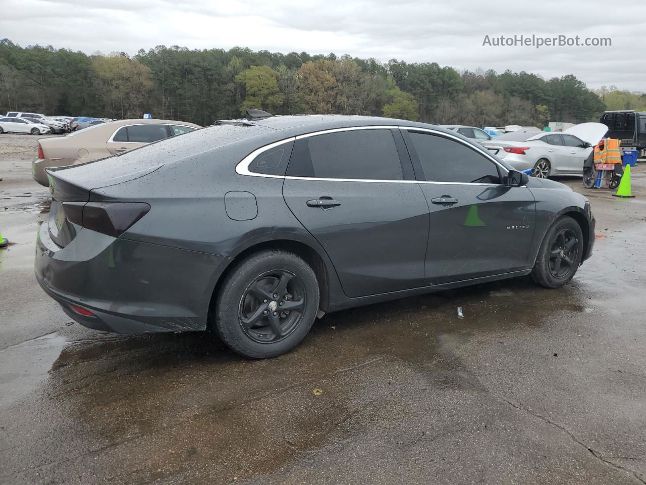 2017 Chevrolet Malibu Ls Gray vin: 1G1ZB5ST7HF284489