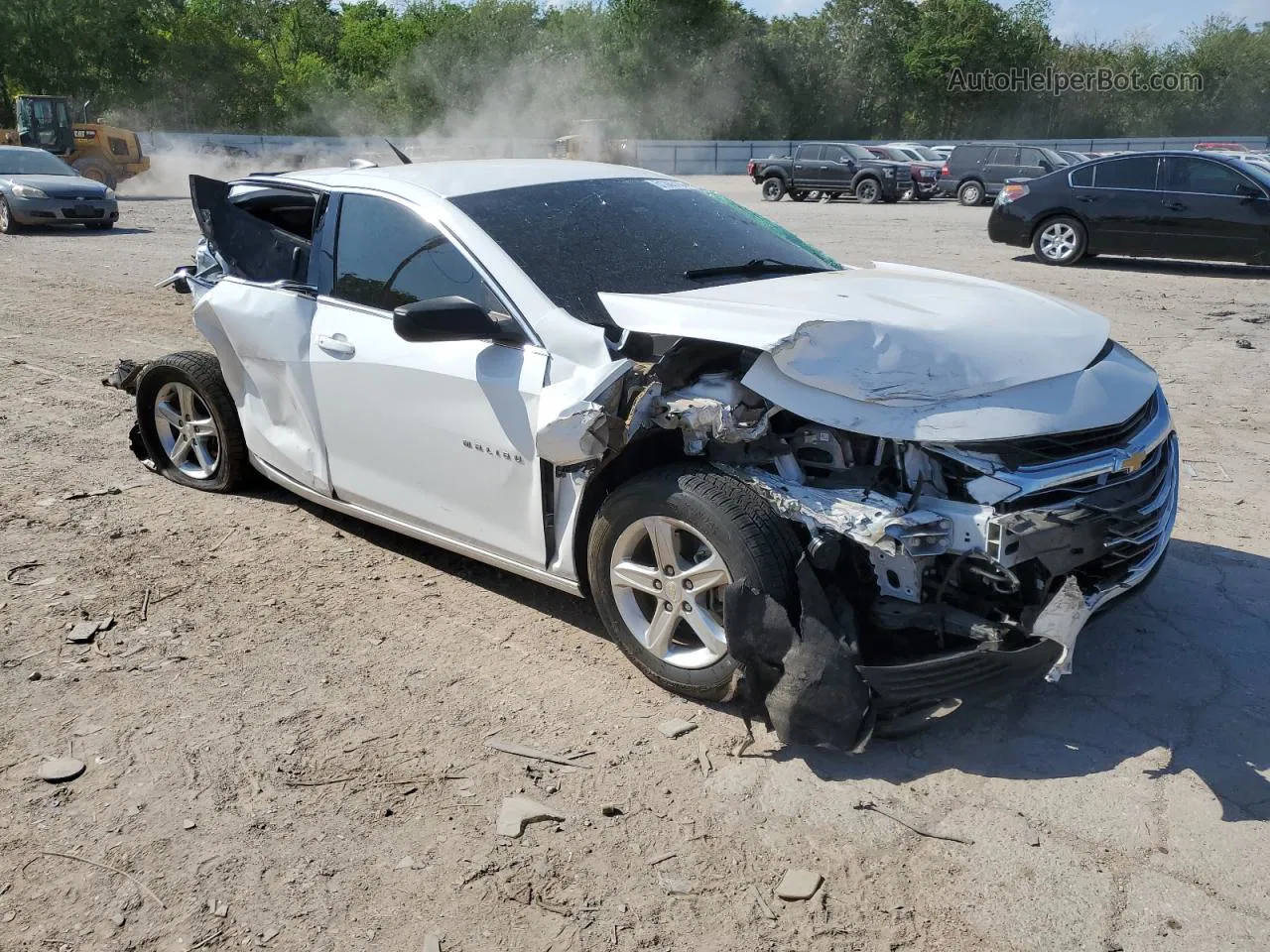 2021 Chevrolet Malibu Ls Белый vin: 1G1ZB5ST7MF033627