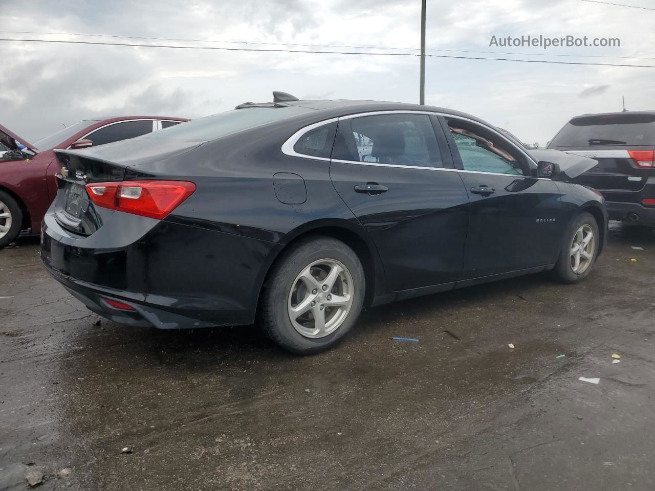 2017 Chevrolet Malibu Ls Black vin: 1G1ZB5ST8HF101391