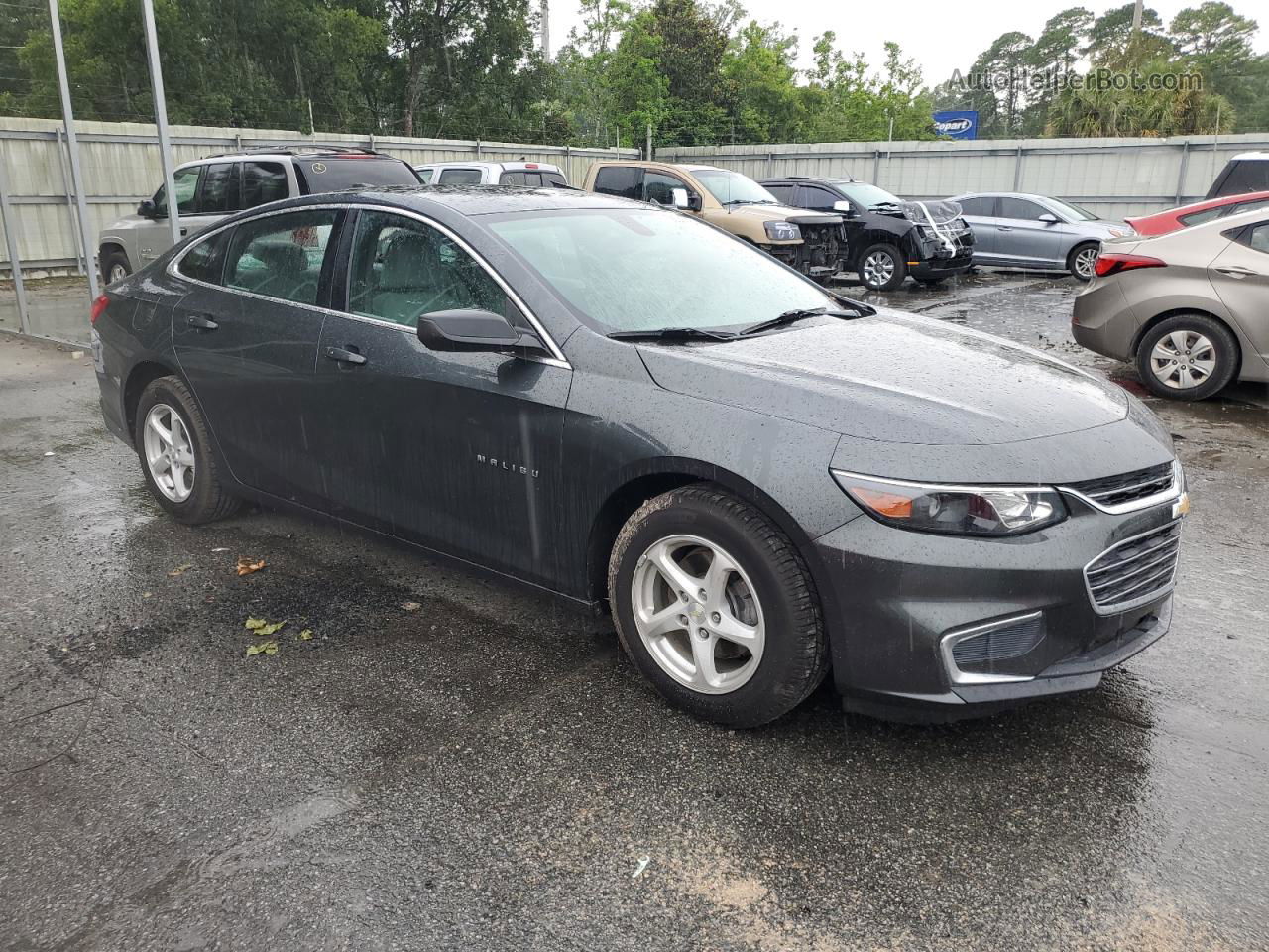 2017 Chevrolet Malibu Ls Gray vin: 1G1ZB5ST8HF115517