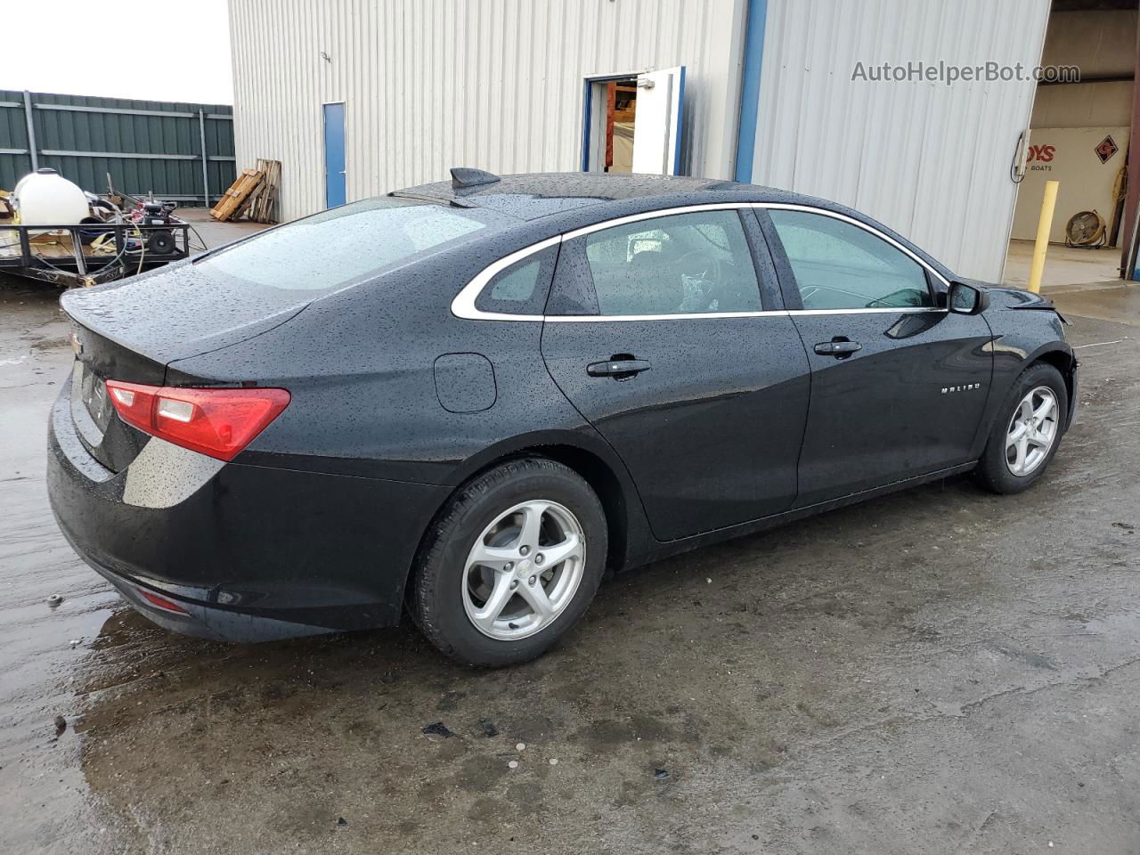 2017 Chevrolet Malibu Ls Black vin: 1G1ZB5ST8HF119325