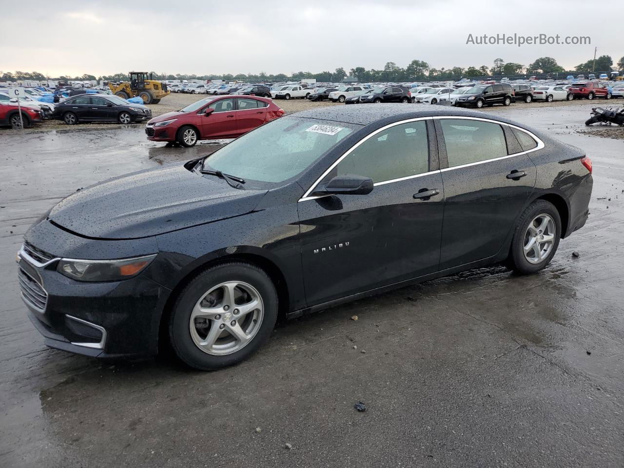 2017 Chevrolet Malibu Ls Black vin: 1G1ZB5ST8HF119325