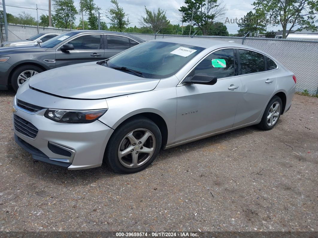 2017 Chevrolet Malibu Ls Silver vin: 1G1ZB5ST8HF125562