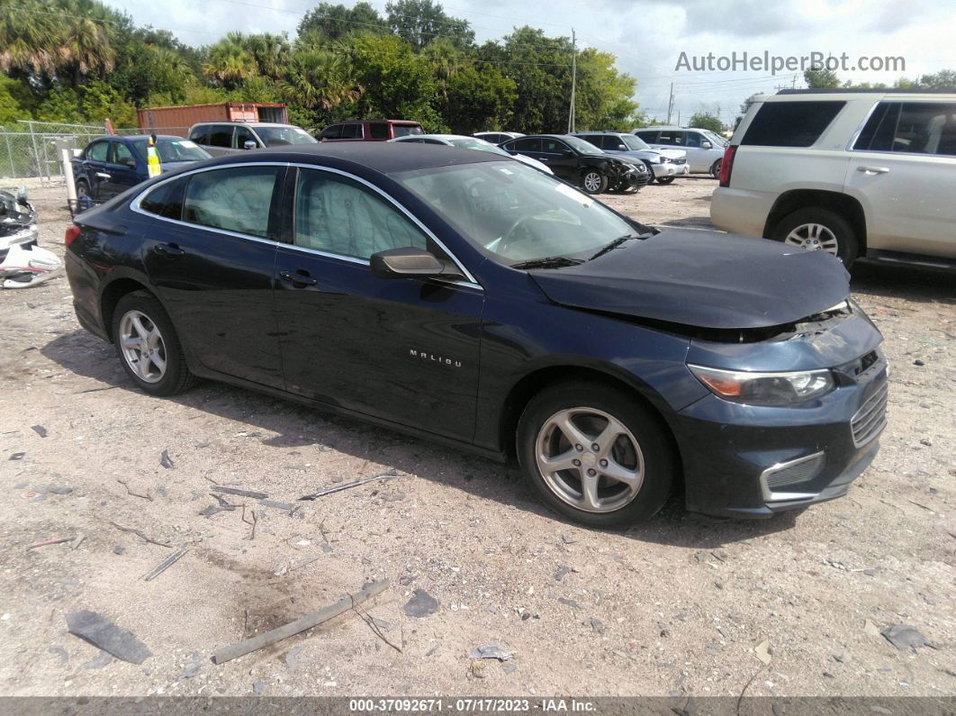 2017 Chevrolet Malibu Ls Синий vin: 1G1ZB5ST8HF159257