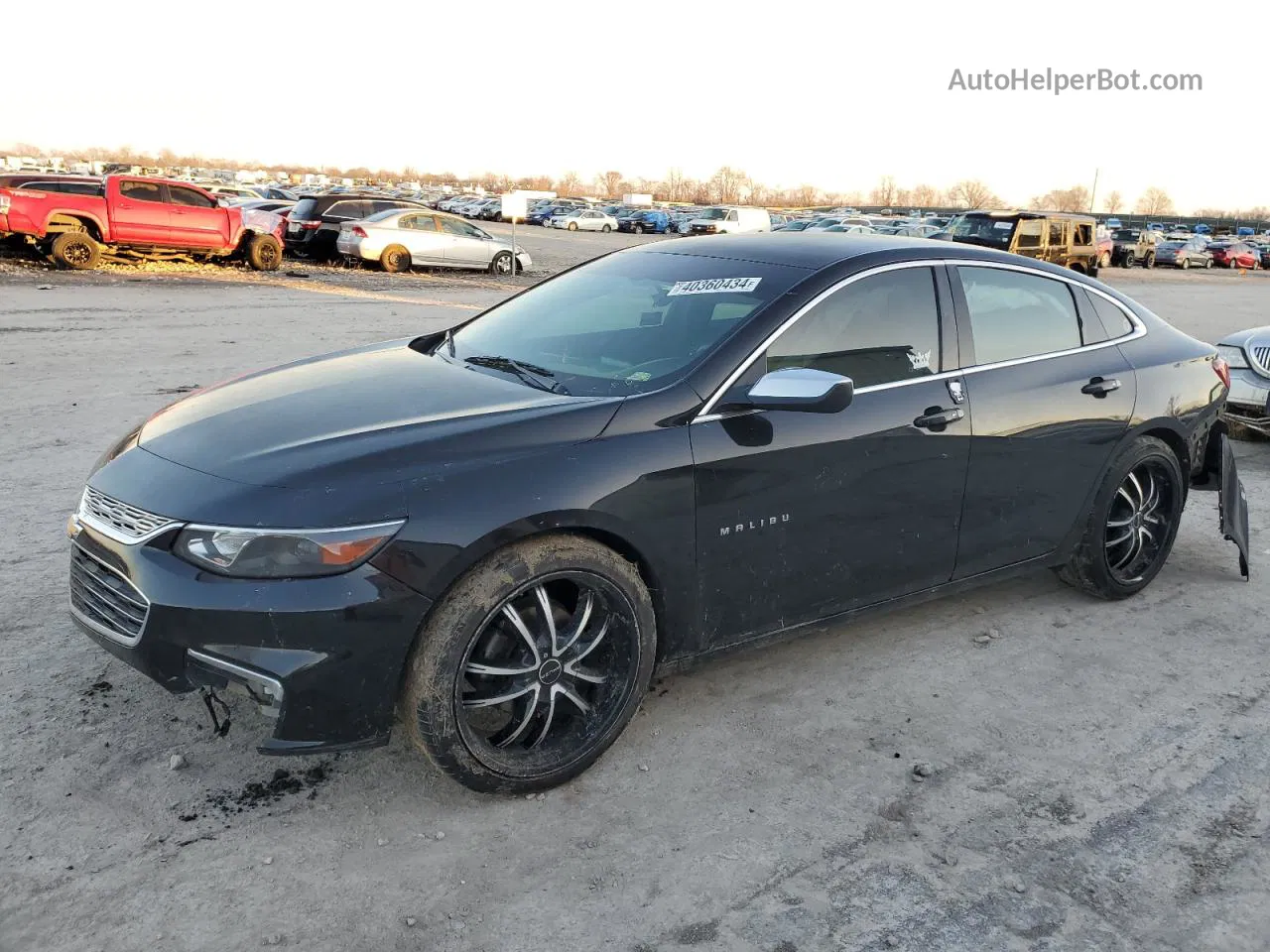 2017 Chevrolet Malibu Ls Black vin: 1G1ZB5ST8HF181520