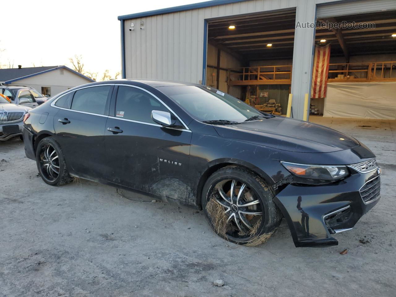 2017 Chevrolet Malibu Ls Black vin: 1G1ZB5ST8HF181520