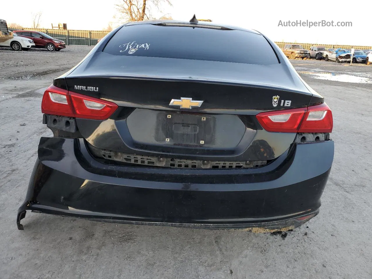 2017 Chevrolet Malibu Ls Black vin: 1G1ZB5ST8HF181520