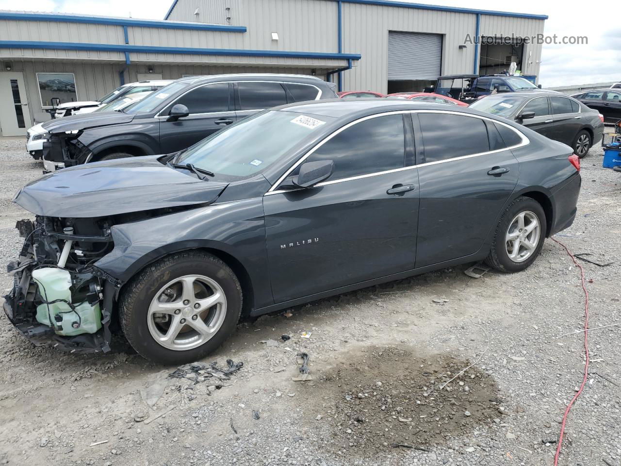 2017 Chevrolet Malibu Ls Charcoal vin: 1G1ZB5ST8HF187219