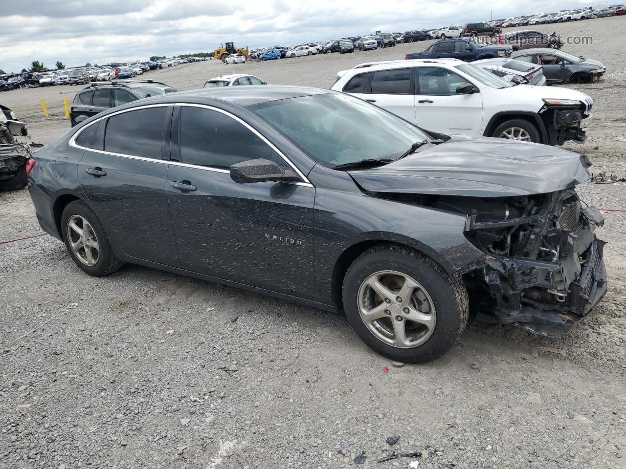 2017 Chevrolet Malibu Ls Charcoal vin: 1G1ZB5ST8HF187219