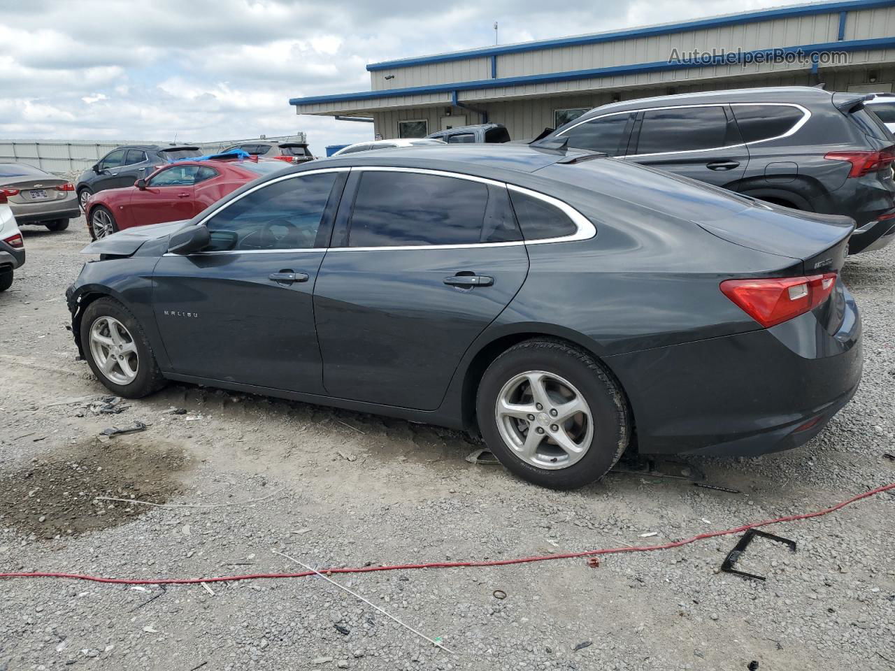 2017 Chevrolet Malibu Ls Charcoal vin: 1G1ZB5ST8HF187219