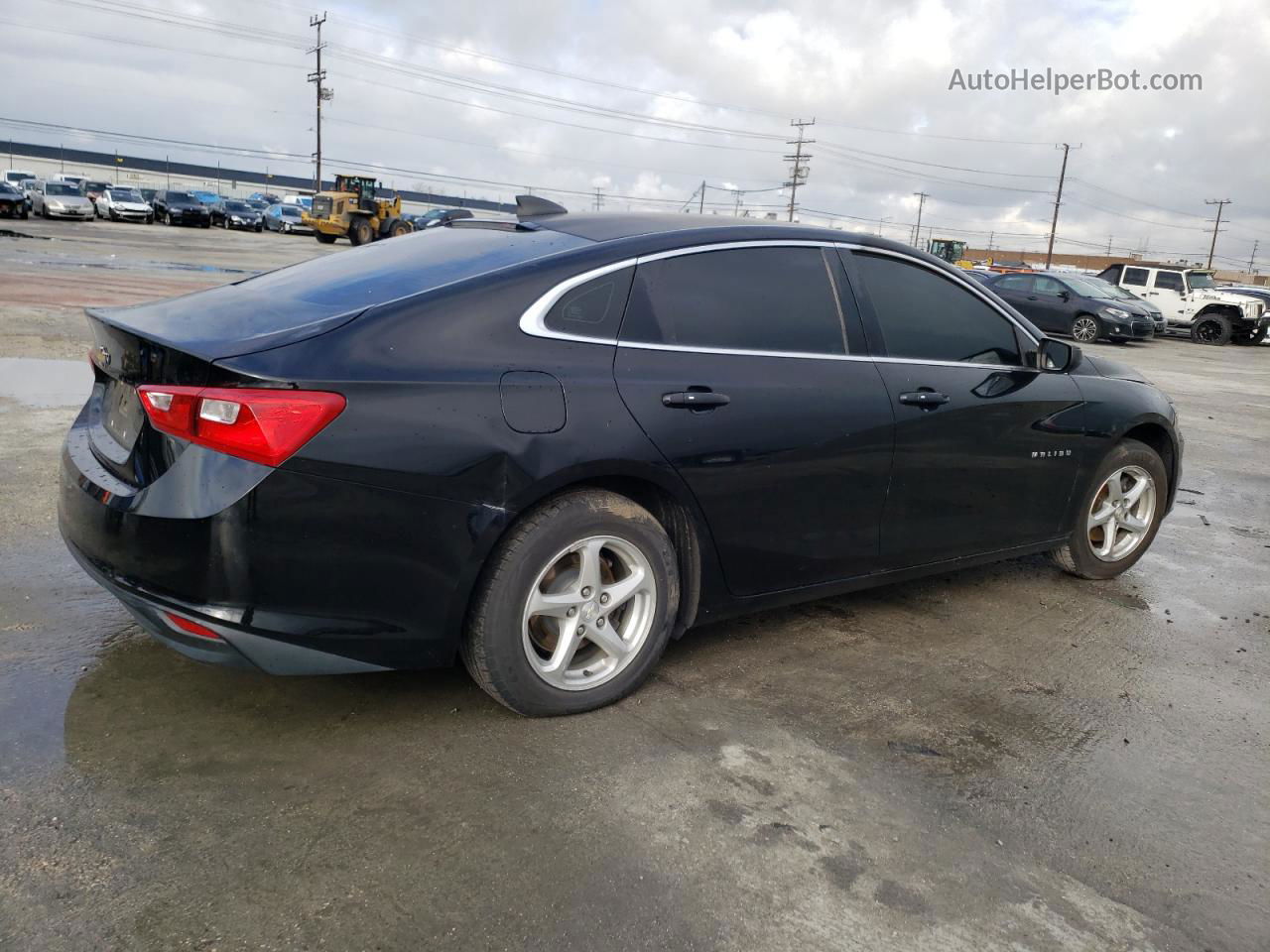 2017 Chevrolet Malibu Ls Black vin: 1G1ZB5ST8HF218372