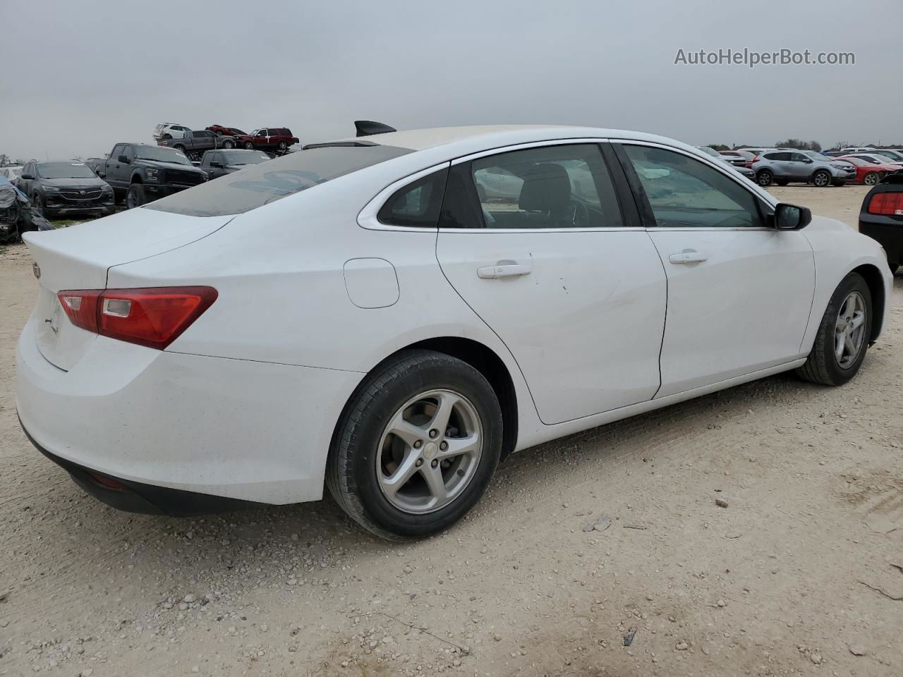 2017 Chevrolet Malibu Ls White vin: 1G1ZB5ST8HF231946