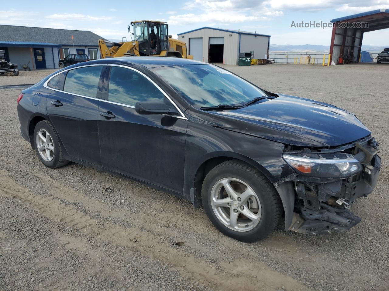 2017 Chevrolet Malibu Ls Black vin: 1G1ZB5ST8HF244938