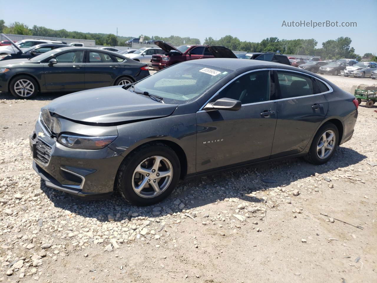 2017 Chevrolet Malibu Ls Угольный vin: 1G1ZB5ST8HF271587