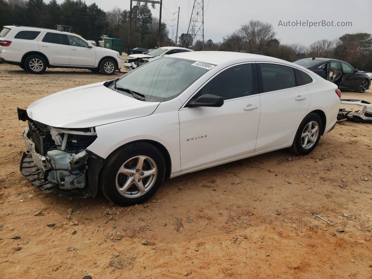 2017 Chevrolet Malibu Ls White vin: 1G1ZB5ST8HF278412