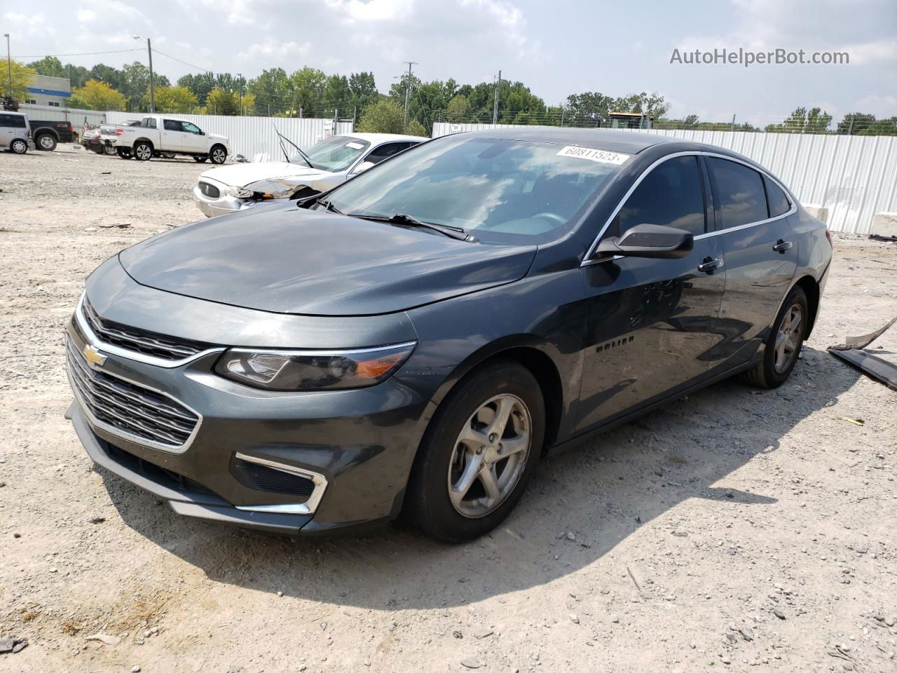 2017 Chevrolet Malibu Ls Серый vin: 1G1ZB5ST8HF281133