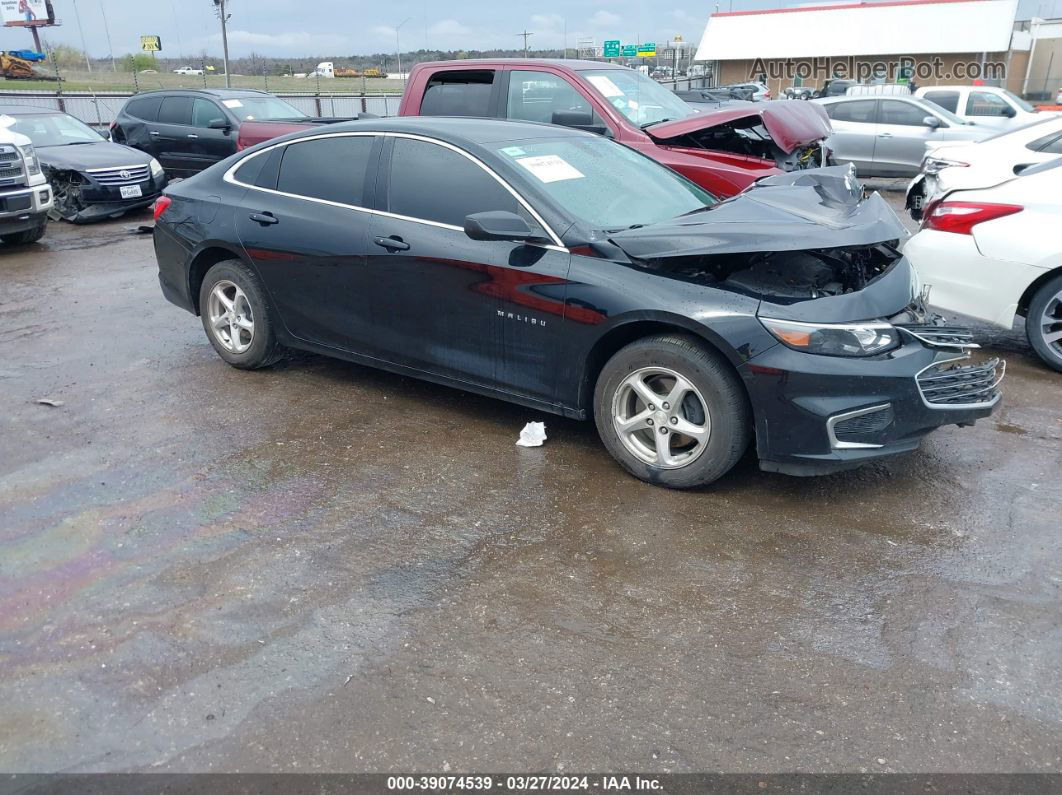 2018 Chevrolet Malibu 1ls Black vin: 1G1ZB5ST8JF169888