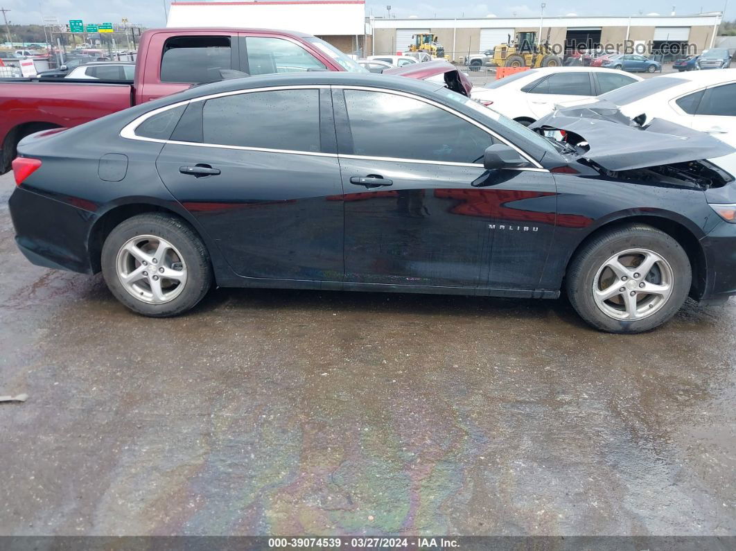 2018 Chevrolet Malibu 1ls Black vin: 1G1ZB5ST8JF169888