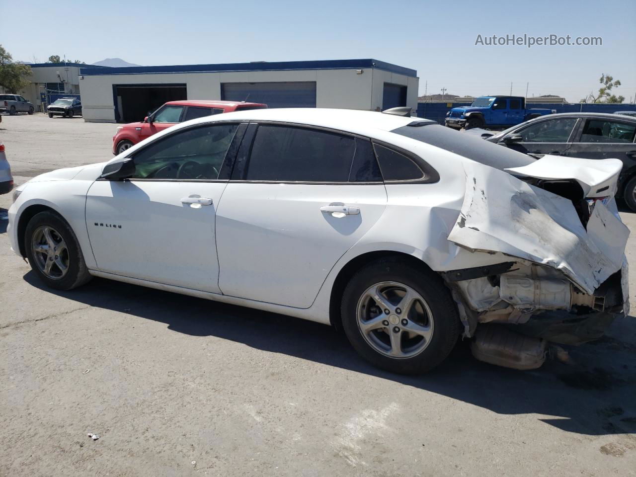 2018 Chevrolet Malibu Ls White vin: 1G1ZB5ST8JF236635