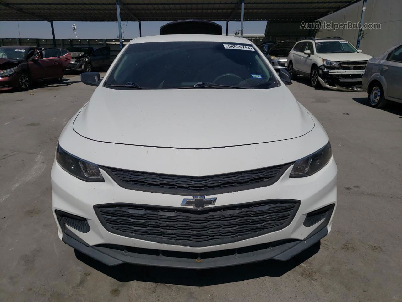 2018 Chevrolet Malibu Ls White vin: 1G1ZB5ST8JF236635