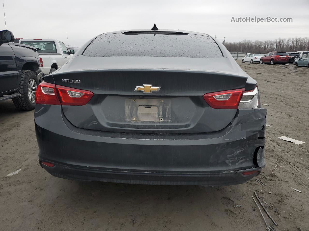 2018 Chevrolet Malibu Ls Charcoal vin: 1G1ZB5ST8JF244864