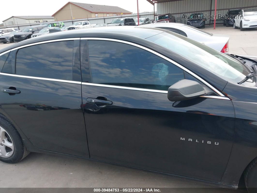 2018 Chevrolet Malibu 1ls Black vin: 1G1ZB5ST8JF254357