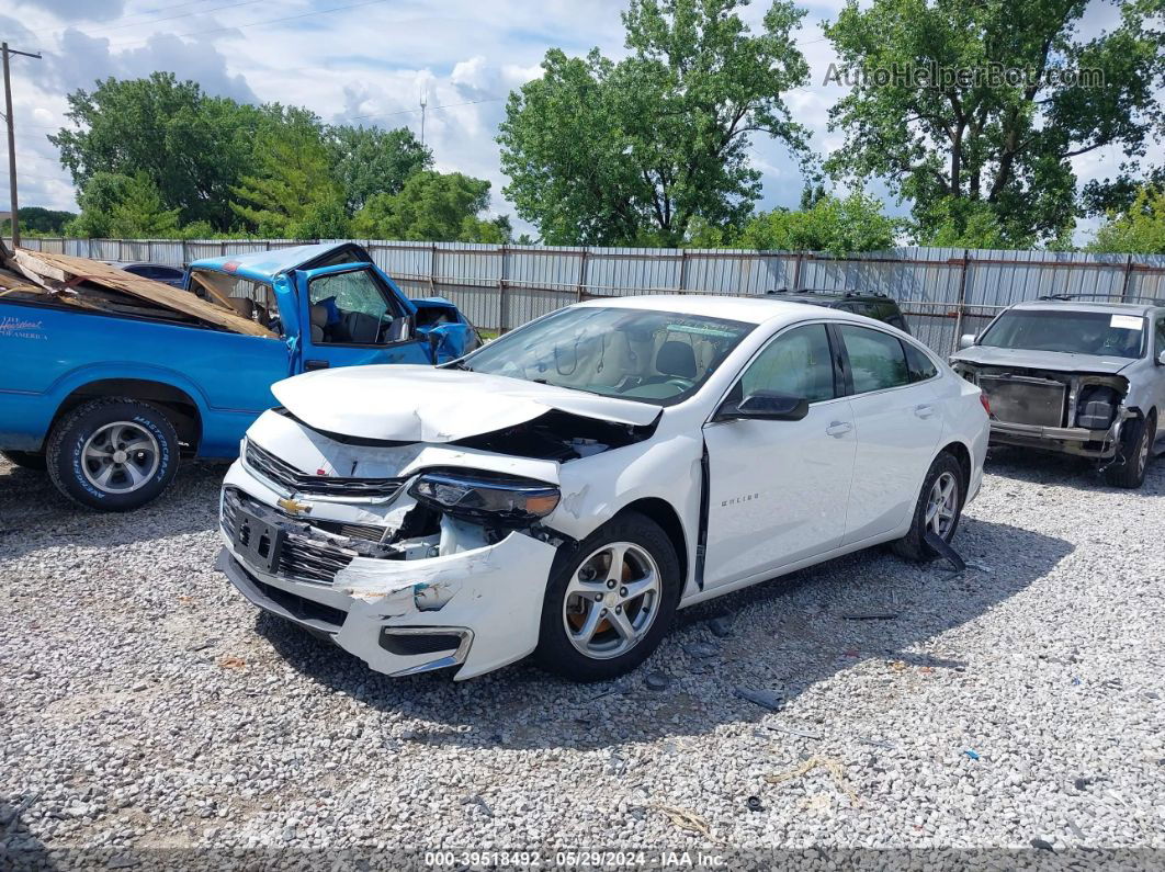 2018 Chevrolet Malibu 1ls White vin: 1G1ZB5ST8JF286810