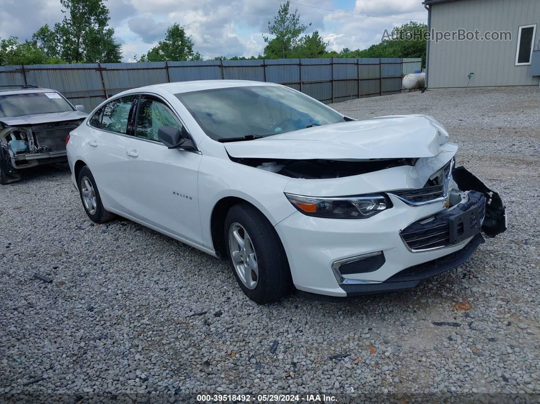 2018 Chevrolet Malibu 1ls White vin: 1G1ZB5ST8JF286810