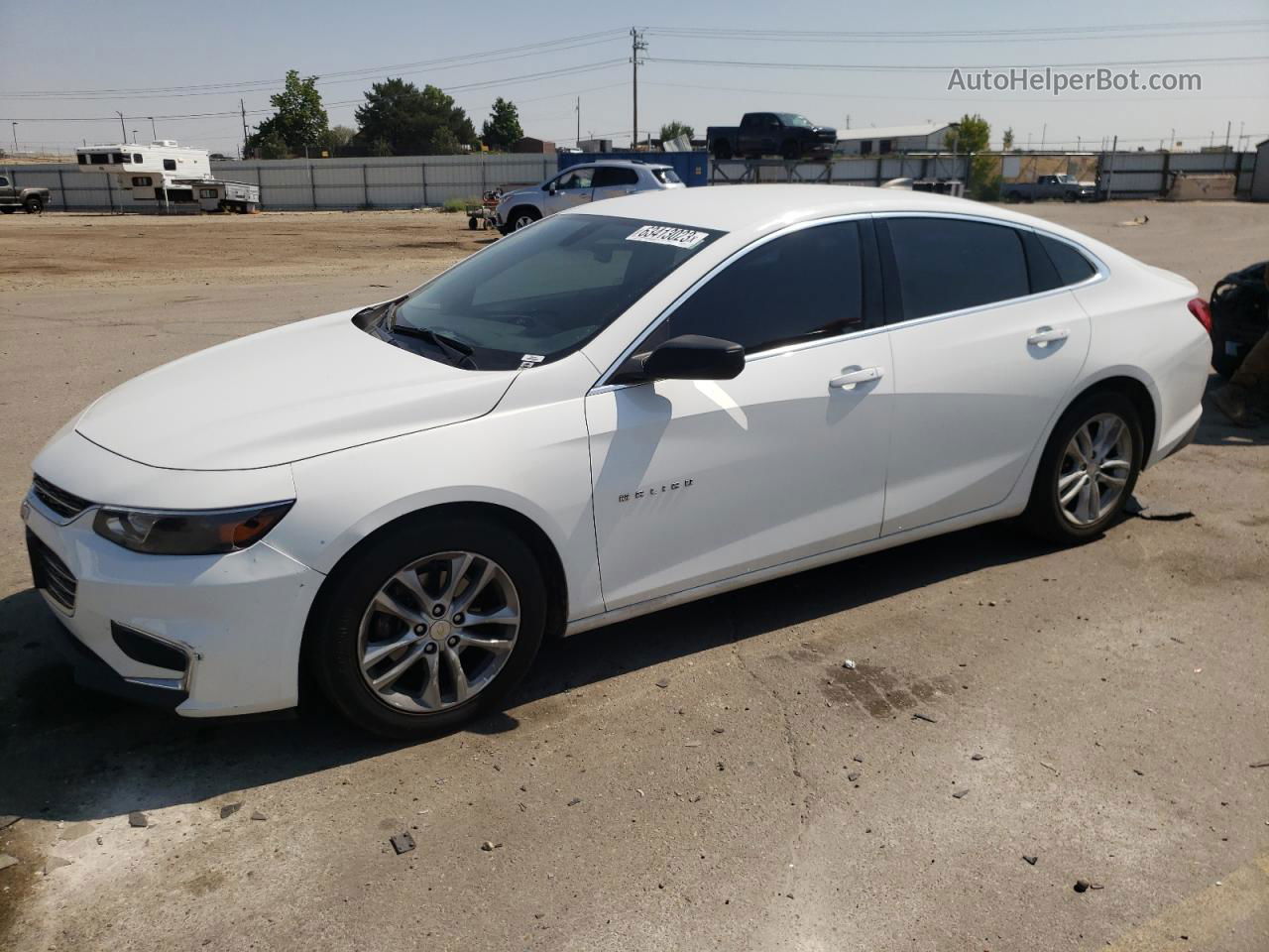 2017 Chevrolet Malibu Ls White vin: 1G1ZB5ST9HF140541