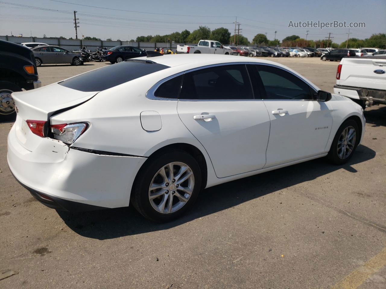 2017 Chevrolet Malibu Ls White vin: 1G1ZB5ST9HF140541