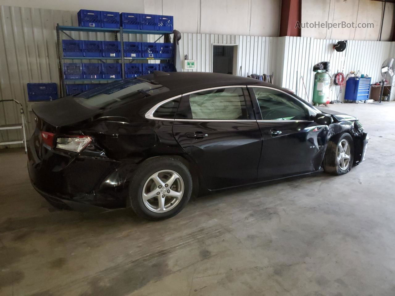 2017 Chevrolet Malibu Ls Black vin: 1G1ZB5ST9HF143391