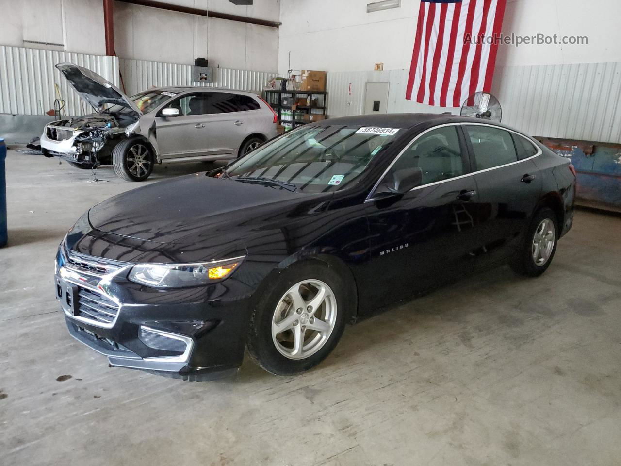 2017 Chevrolet Malibu Ls Black vin: 1G1ZB5ST9HF143391