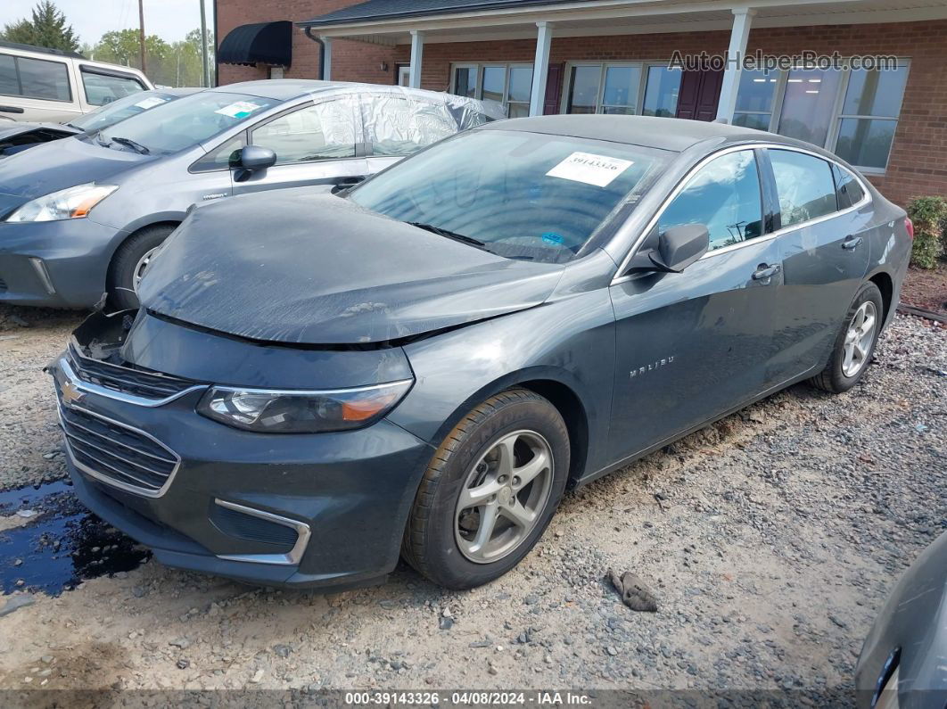 2017 Chevrolet Malibu Ls Gray vin: 1G1ZB5ST9HF235178