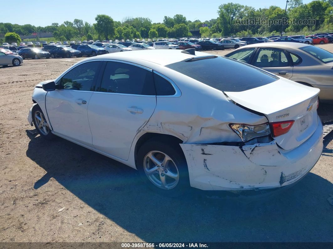 2017 Chevrolet Malibu Ls White vin: 1G1ZB5ST9HF239487