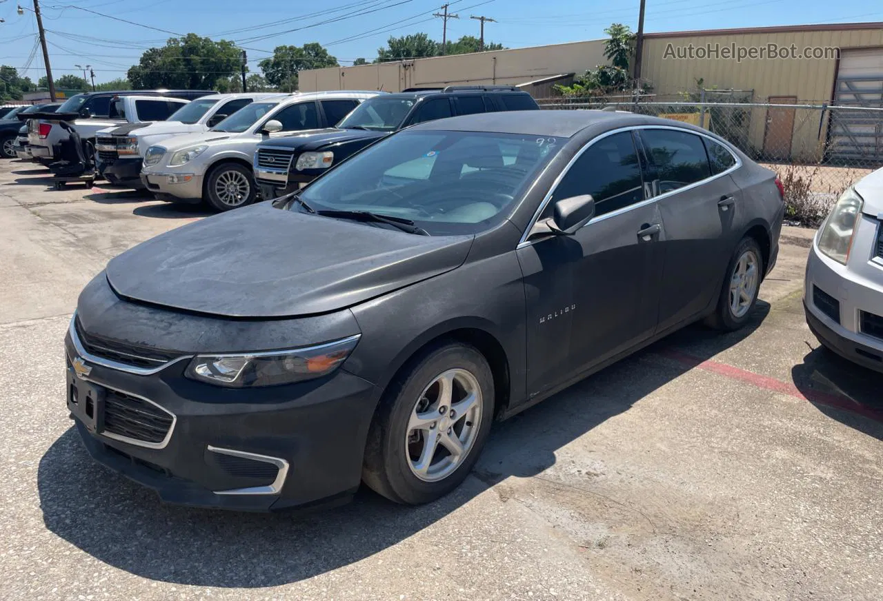 2017 Chevrolet Malibu Ls Black vin: 1G1ZB5ST9HF240266