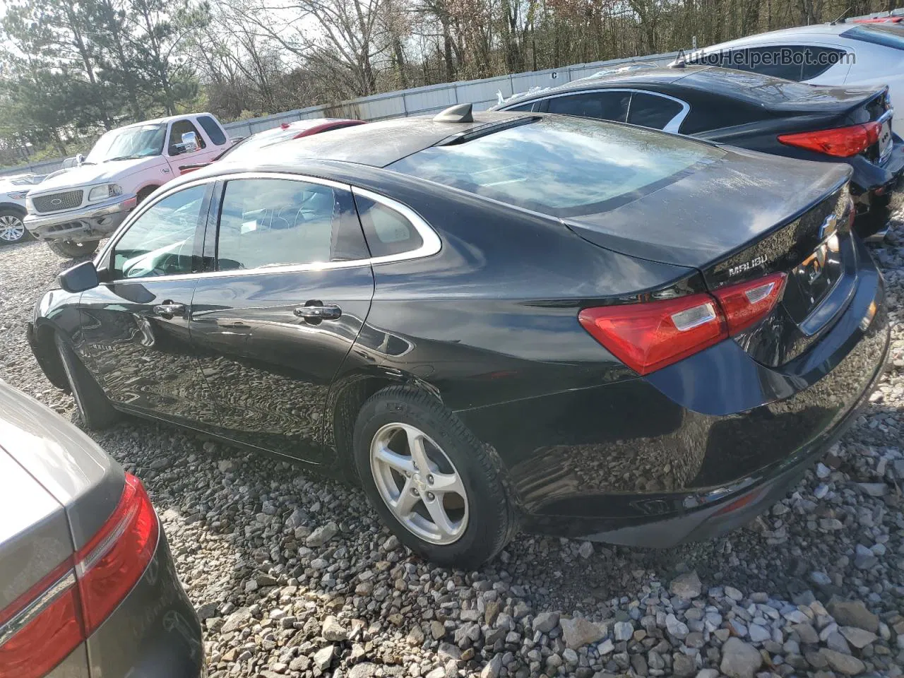 2017 Chevrolet Malibu Ls Black vin: 1G1ZB5ST9HF273204