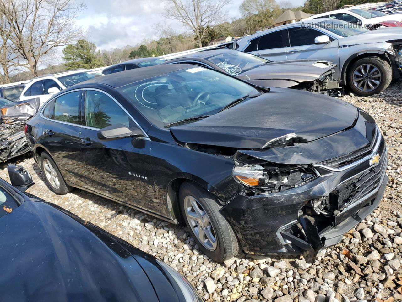 2017 Chevrolet Malibu Ls Black vin: 1G1ZB5ST9HF273204